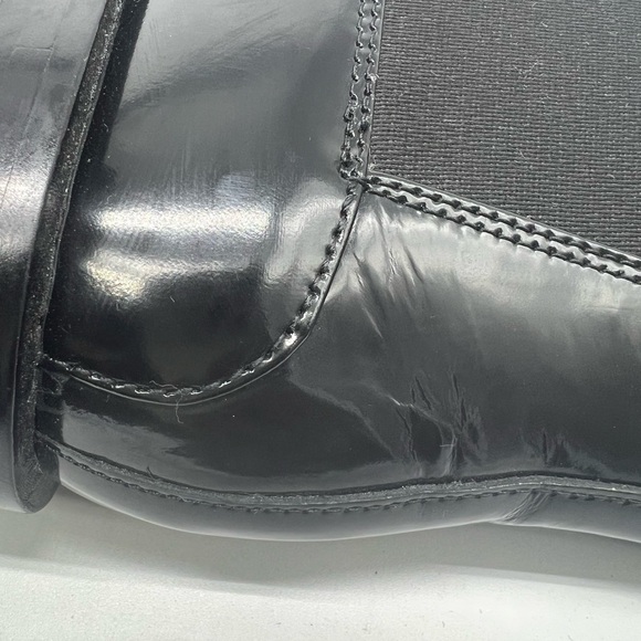 NEW EVERLANE The Chelsea Black Shine Leather Ankle Boots Booties sz 8 - Picture 12 of 14